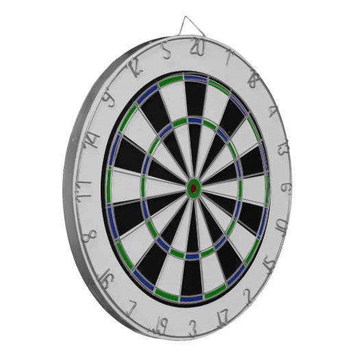 Blue Green Black Dartboard Dartscheibe (Vorderseite Links)