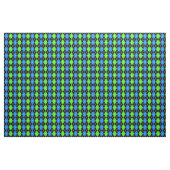 Blue Green Black Raute Diamond Design Stoff (Yard (91,4 cm))