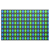 Blue Green Black Raute Diamond Design Stoff (Fat Quarter (45,7 x 55,9 cm))