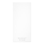 Blue Green Blätter Salon Price List Service Menu Werbekarte (Hinten)