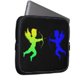 Blue Green Boy Angles Neoprene Laptop Sleeve (Vorne Rechts)