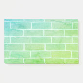 Blue Green Brick Post-it Klebezettel (Vorderseite)