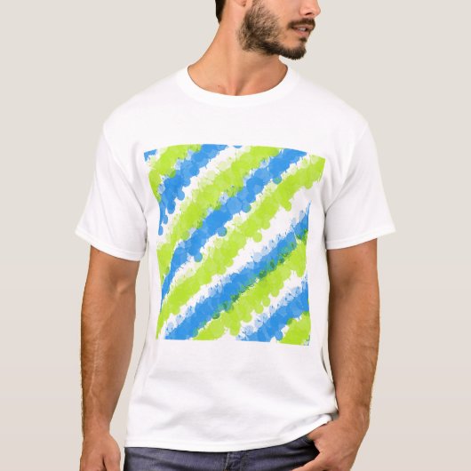 Blue & Green Bright Spritzer T-Shirt (Vorderseite)