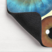 Blue Green Brown Iris Eyeballs Custom Mousepad (Ecke)