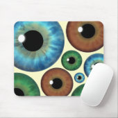 Blue Green Brown Iris Eyeballs Custom Mousepad (Mit Mouse)