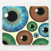 Blue Green Brown Iris Eyeballs Custom Mousepad (Vorne)