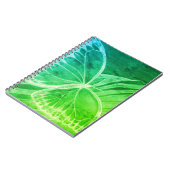 Blue Green Butterfly Notebook Notizblock (Linke Seite)