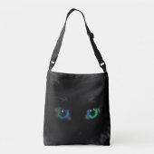 Blue Green Cat Eyes Funny Crossbody Bag Tragetaschen Mit Langen Trägern (Rückseite)