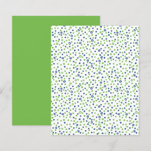 Blue Green Circles Dots Scrapbook Paper