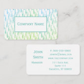 Blue Green Climbing Blätter Visitenkarte (Vorne/Hinten)