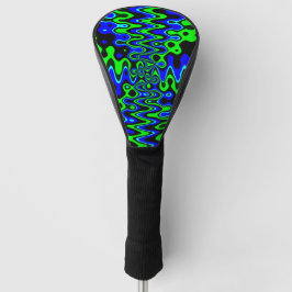 Blue & Green Colorful Psychedelic Golf Head Cover Headcover