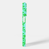 Blue Green Damask Case-Mate iPhone Hülle (Rückseite / Rechts)