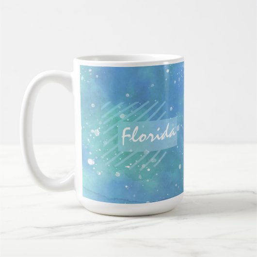 Blue Green Design Custom Florida Tasse (Links)