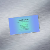 Blue Green Diamond Gradient Modern Magnetische Visitenkarte (Beispiel)