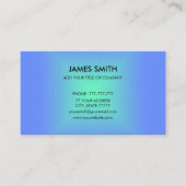 Blue Green Diamond Gradient Modern Visitenkarte (Vorderseite)