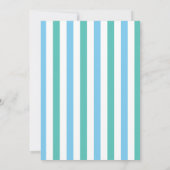 Blue Green Dinosaur Kid's Geburtstagsparty Einladung (Rückseite)