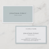 Blue Green Elegant Simple Modern Design Template Visitenkarte (Vorne/Hinten)