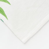 Blue Green Floral Blätter Baby Milestone Boy Baby Fleecedecke (Ecke)