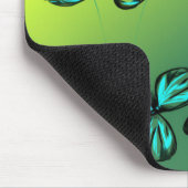 Blue Green Floral Mouse Pad Mousepad (Ecke)