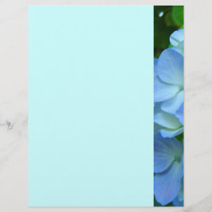 Blue Green Floral Themed Flyers Paper Designer Flyer