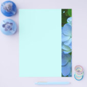 Blue Green Floral Themed Flyers Paper Designer Flyer (Einzeln)