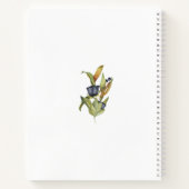 Blue & Green Floral Wedding Planner Notebook Notizblock (Rückseite)