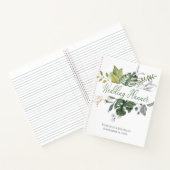 Blue & Green Floral Wedding Planner Notebook Notizblock (Innenseite)