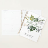 Blue & Green Floral Wedding Planner Notebook Planer (Anzeige)