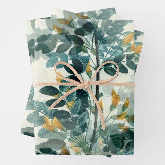 Blue Green Foliage Geschenkpapier Set (Beispiel)