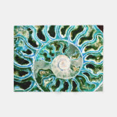 Blue Green Fossil Geode Fleecedecke (Vorderseite (Horizontal))