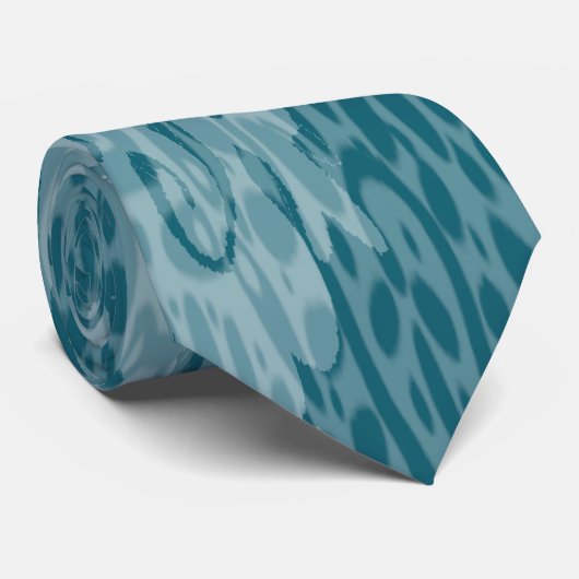 Blue Green Funky Fun Krawatte (Gerollt)