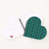 Blue Green Galaxy Heart Notebook Notizblock (Innenseite)