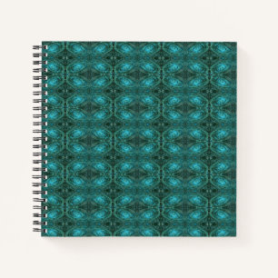 Blue Green Galaxy Notebook Notizblock