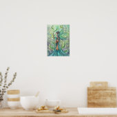 Blue Green Garden Fairy Art von Molly Harrison Poster (Küche)