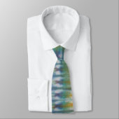 Blue Green Gefärbte Krawatte Necktie (Gebunden)