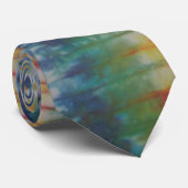 Blue Green Gefärbte Krawatte Necktie (Gerollt)