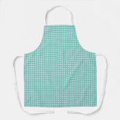 Blue Green Gingham Kitchen Apron  Schürze (Vorderseite)