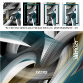 Blue Green Gold Black White Gray Abstract Leinwanddruck