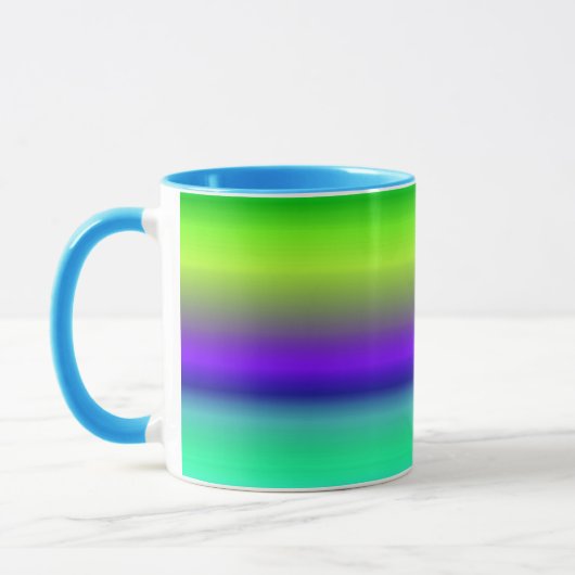 Blue Green Gradient Tasse (Links)