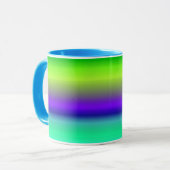 Blue Green Gradient Tasse (Vorderseite Links)