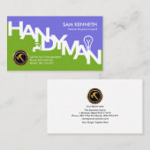 Blue Green Handyman Signage Zuhause Construction Visitenkarte (Vorne/Hinten)