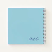 Blue-Green Happy Thoughts with Daisy Notizblock (Rückseite)