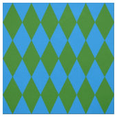 Blue Green Harlequin Checkered Design  Stoff (Muster)