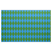Blue Green Harlequin Checkered Design  Stoff (Fat Quarter (45,7 x 55,9 cm))