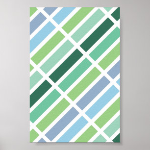 Blue Green Hues Poster