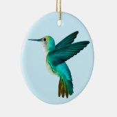 Blue Green Hummingbird Ornament (Rechts)