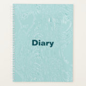 Blue Green Ice Diary Spiral Notebook Planer (Vorderseite)