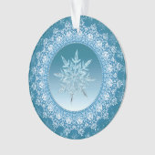 Blue Green Ice Ornament (Vorderseite)