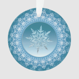 Blue Green Ice Ornament