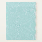 Blue Green Ice Spiral Notebook Planer (Rückseite)